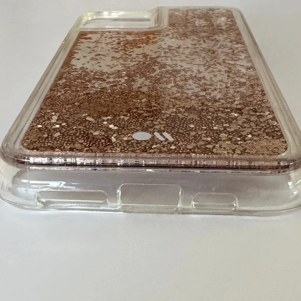 Casemate 11 Pro Max Waterfall Glitter Case Rose Gold